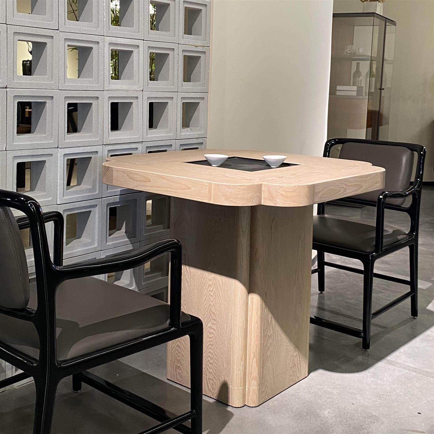 新中式实木茶桌现代简约客厅茶台餐桌设计师款创意高端阳台泡茶台