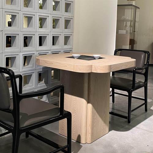 新中式实木茶桌现代简约客厅茶台餐桌设计师款创意高端阳台泡茶台