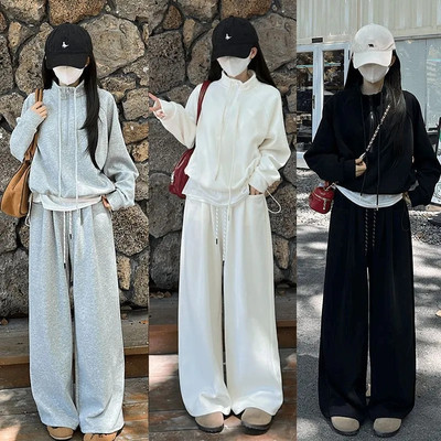 2024新款慵懒风休闲卫衣套装女