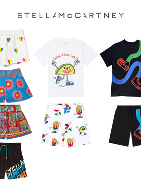 【限时6折】Stella McCartney童休闲裤装 春夏新款女童花朵短裤