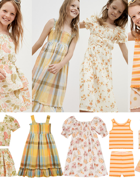 【限时6折】西班牙The New Society春夏新款女童连衣服背心短裤