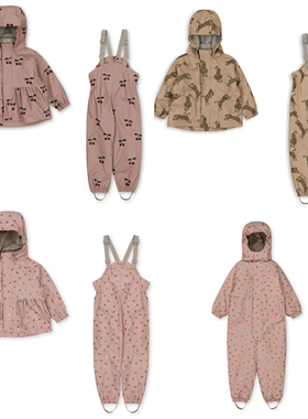 现货 丹麦Konges Slojd 24秋冬新款樱桃老虎滑雪服外套防水防风