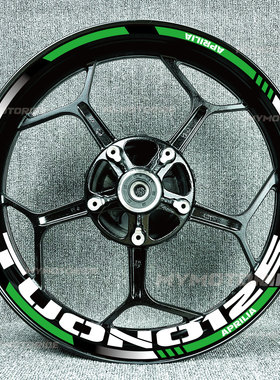 适用阿普利亚TUONO125SX125Shiver900RSV4XRS6反光轮毂贴花内圈贴