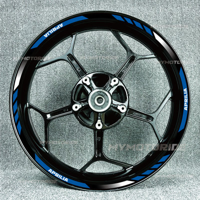 适用阿普利亚SX125Shiver900RSV4XRS660RS457反光轮毂贴花内圈贴