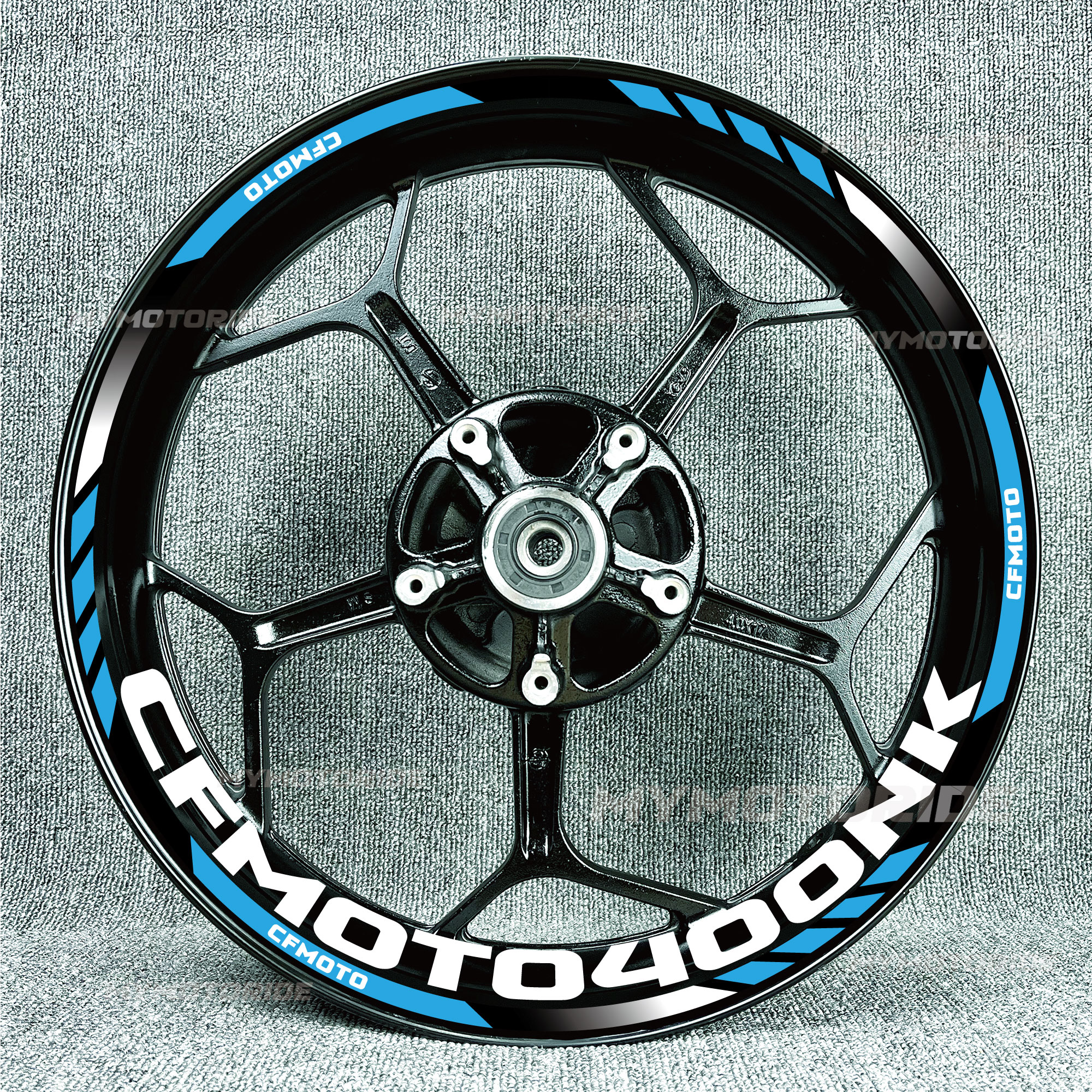 春风400NK250SR650GT650675NK675SR657SR改装轮毂贴纸反光拉花