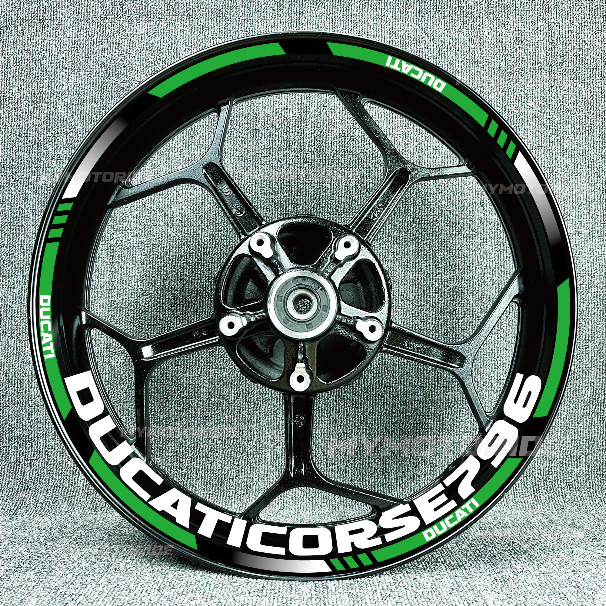 适用杜卡迪轮毂贴796 939 959 V2V4怪兽821 796轮圈车圈钢圈贴花