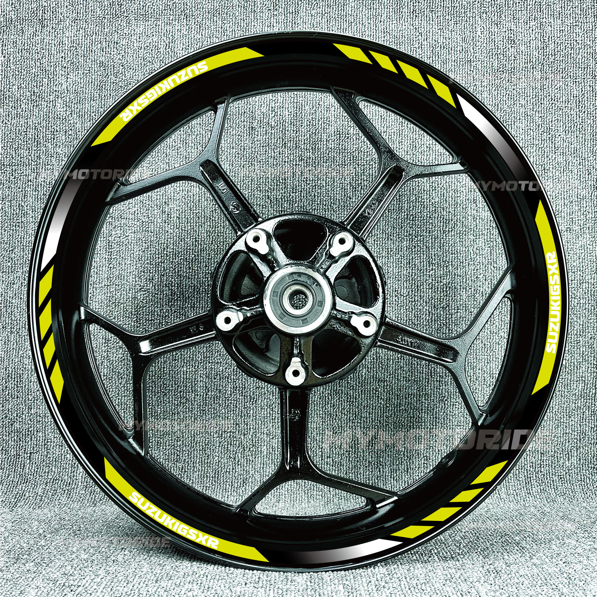 适用铃木GSX8S8RR600R1000SV65轮毂贴改装防水反光贴花贴纸反光圈