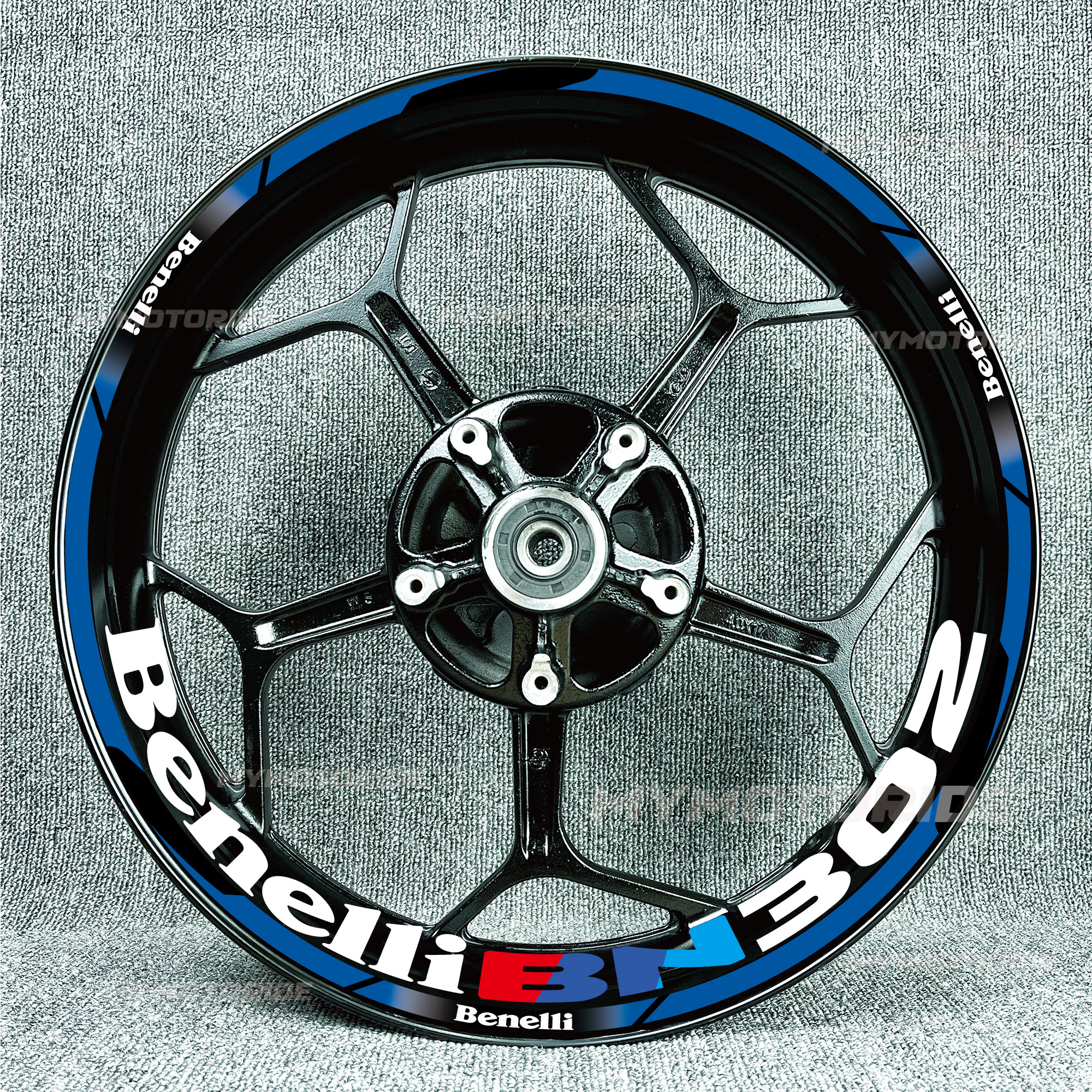 适用于贝纳利黄龙302 250 300 502 600防水反光轮框贴纸贴花