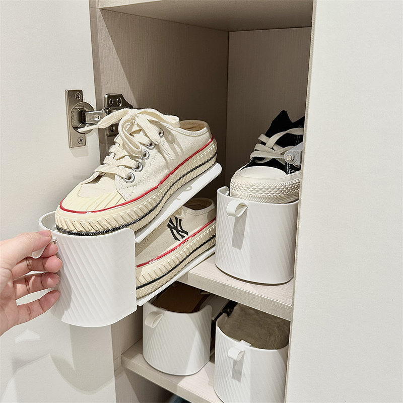 鞋柜省空间可调节鞋架双层加厚分层隔板整理收折叠置物架收纳鞋托,收纳整理,鞋子收纳架,淘宝优惠券,粉丝福利购,淘宝优惠卷