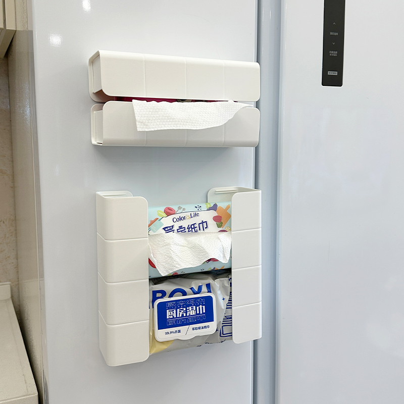磁吸纸巾盒厨房冰箱侧收纳