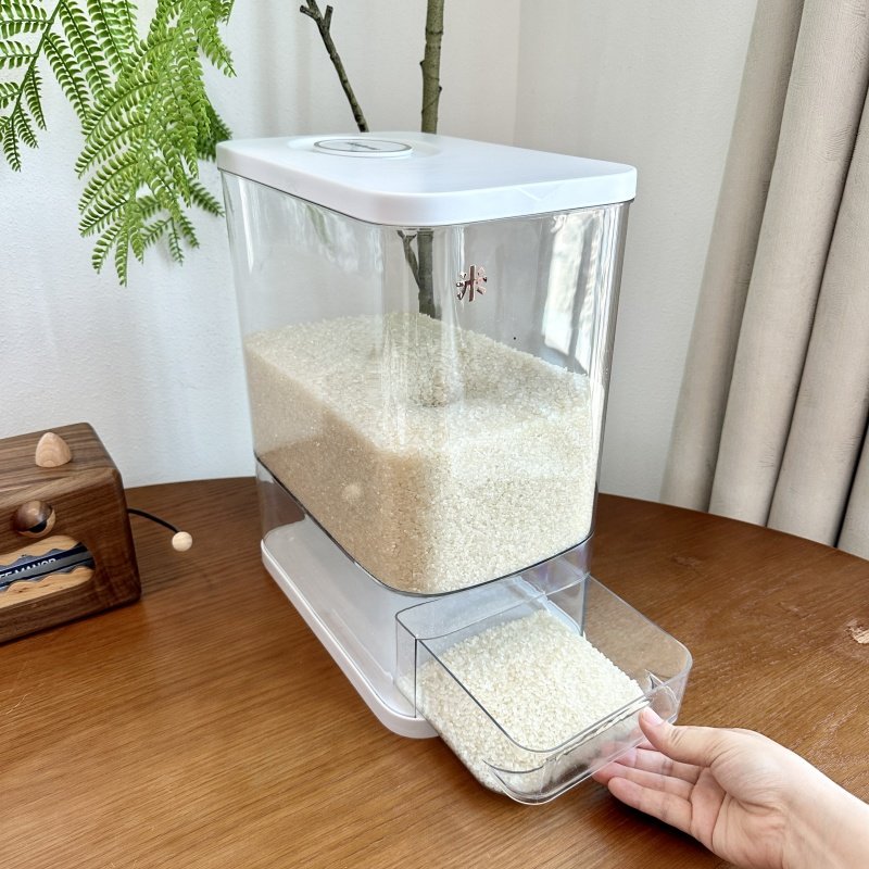 家用密封按压式米缸五谷杂粮大容量储存容器防潮防虫家用装米桶