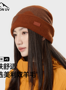 MISSIONUV女士秋冬保暖毛线帽子