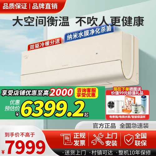 格力U铂2匹挂机新一级能效空调