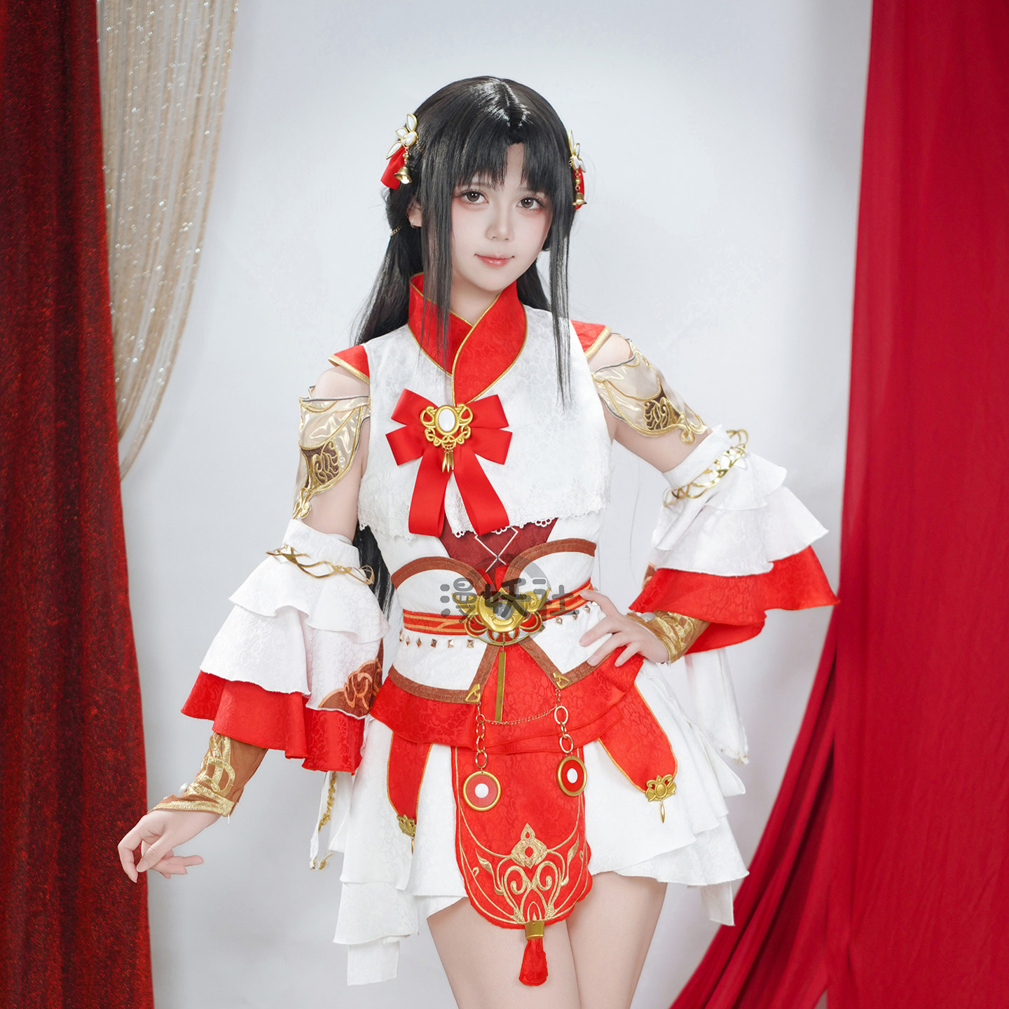 [尾款中]漫妖社 剑网三 烛天喵萝cos 烛天套明教校服cosplay服装