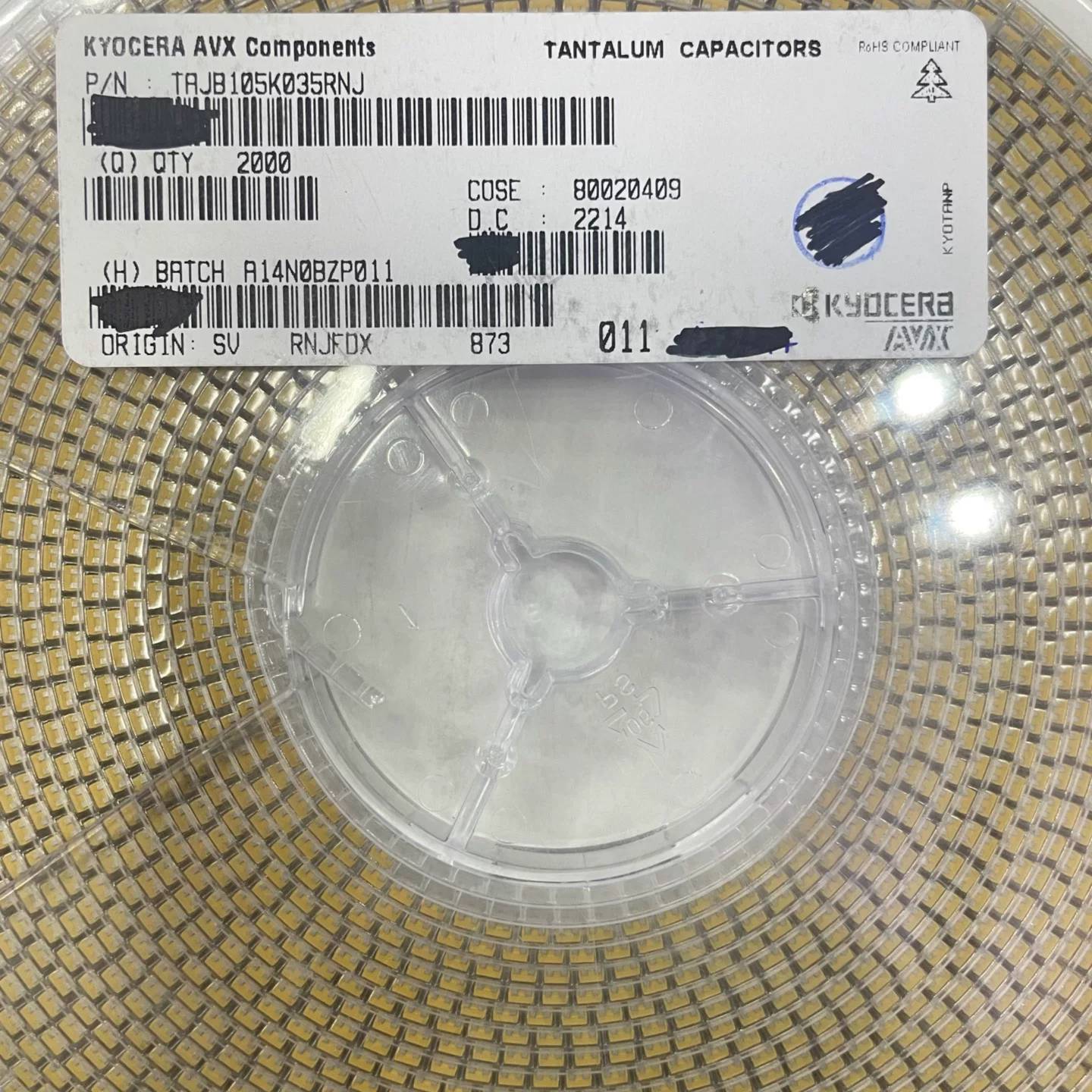 可维修AVX钽电容 TRJB105K035RNJ 105 35V全议价