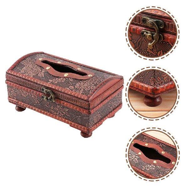 2 Pcs Tissue Box Holder Napkin Storage Cases Boxes Paper