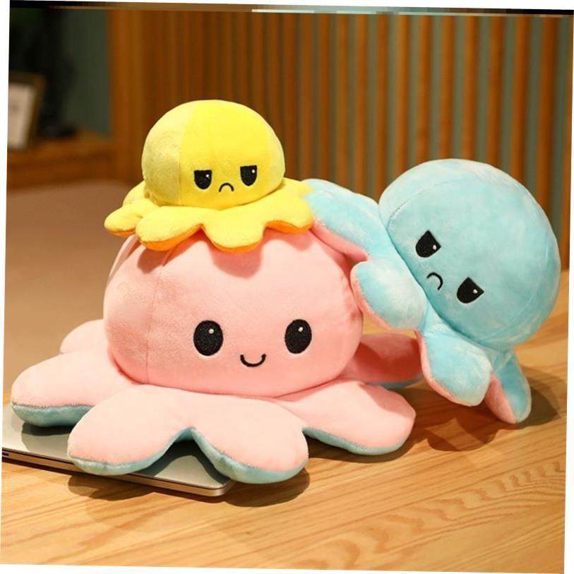 1pcs Reversible Octopus Plushie Fidget toy Flip Plush Toys