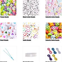 Pony Beads Kit For Jewelry Making DIY Charm Bracelets
