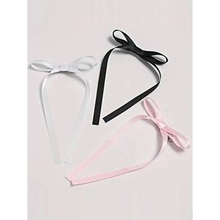 Women Sweet Hair Clips Ribbon PcsSimple Bow Girls For