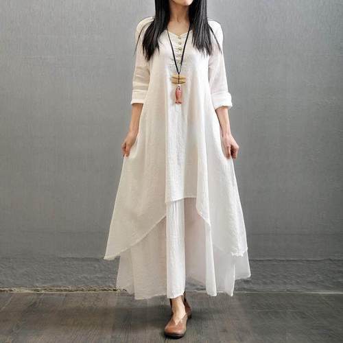 plus-size fashion summer women dress loose ladies dresses女