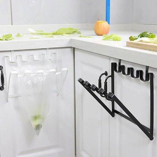 Foldable Garbage Bag Hanging Rack Kitchen Rubbish Holder