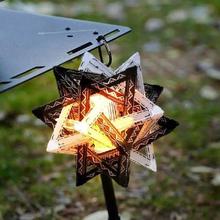 Camping atmosphere lampshade star-shaped crystal lampshade