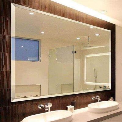Mirror mirror hanging on the lavatory wall wall make-up big