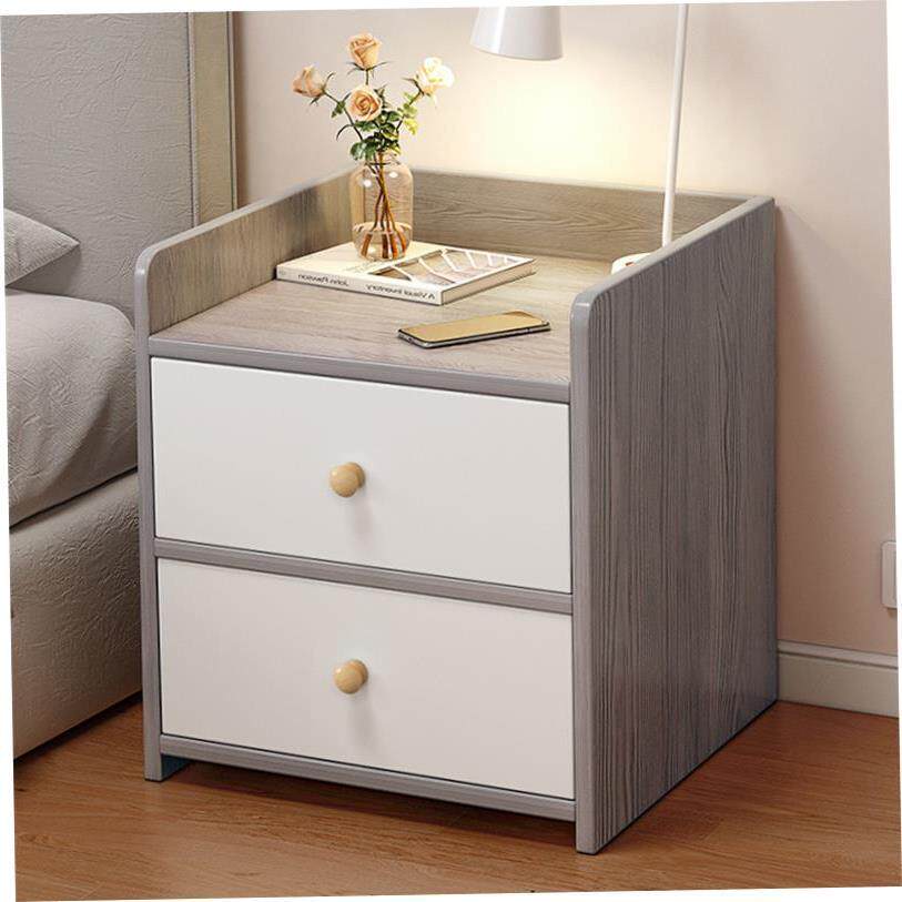 Mini Bedside Table Ultra Narrow Rounded Corner Locker