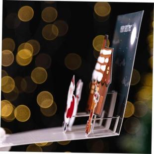stereoscopic Holiday greeting Christmas card圣诞贺卡 card