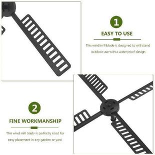 Man Toy Solar Fan Balls Plastic Blades Outdoor Metal Chimes