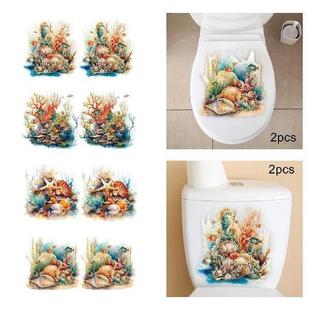 Toilet Stickers Lid Wall Ocean Decals Art Pieces