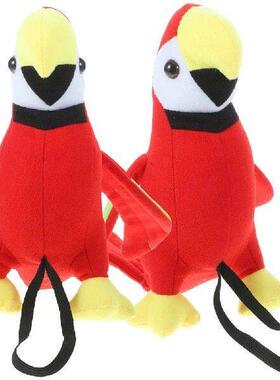 2 Pcs Pirate Parrot Plush on Shoulder Simulated Crab Toys