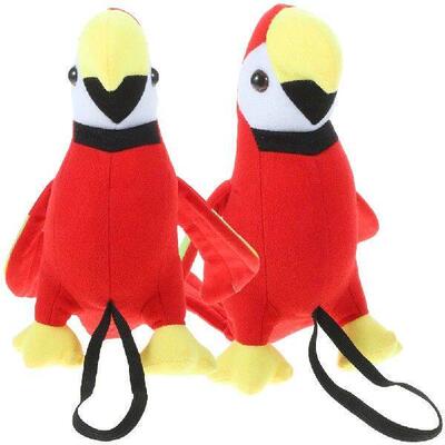 2 Pcs Pirate Parrot Plush on Shoulder Simulated Crab Toys