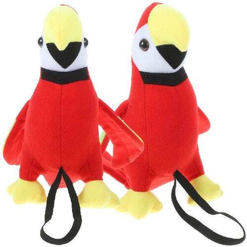 2 Pcs Pirate Parrot Plush on Shoulder Simulated Crab Toys