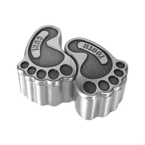 2Pcs Tooth Fairy Holder Feet Shaped Kids Teeth Curl