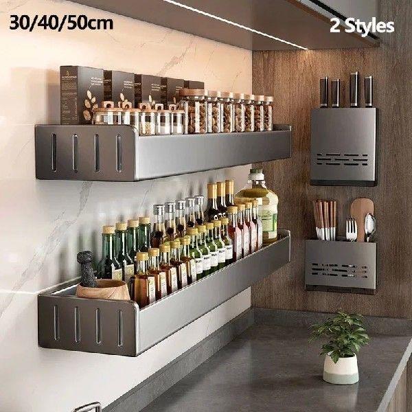 Wall Mounted Kitchen Condimenters Spice Rack Organizer