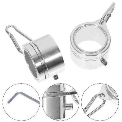 Aluminum Alloy Flag Pole Clips Rotating Rings Mounting