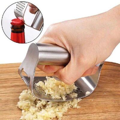 Stainless Steel Garlic Press Squeezer Manual Garlic Ginger