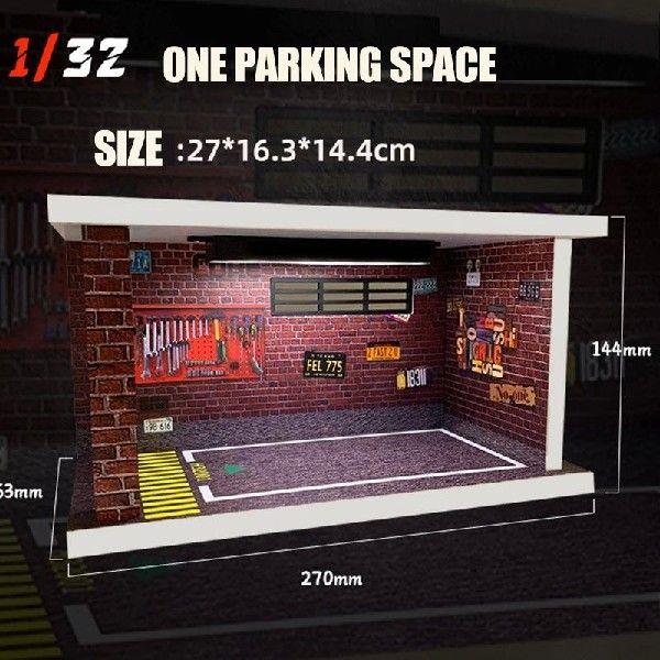 1/32 1/24 1/18 Scale Lighting Parking Lot Assembly Toy