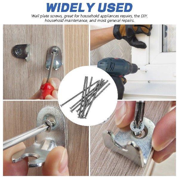 10 Pcs Switch Panel Screws Electrical Grub Small Stainless