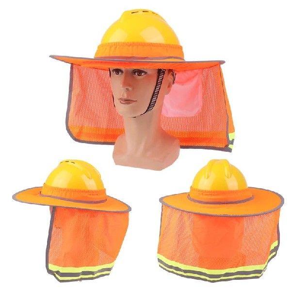 Hard Hat Sun Neck Shield Summer Helmet Mesh Sunshade High
