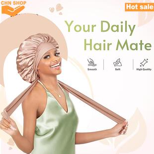Satin Bonnet Silk Bonnet for Sleeping Curly Hair with Band