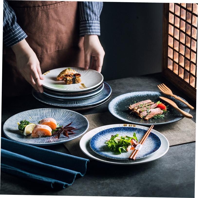 dinner plates ceramic steak plate dishes 西餐盘 western food