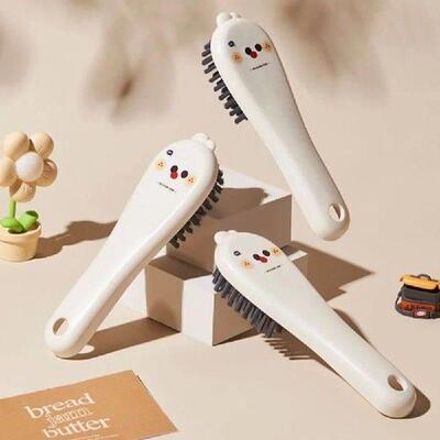 Cartoon Print Cleaning Brush Multi-function Widened Brush