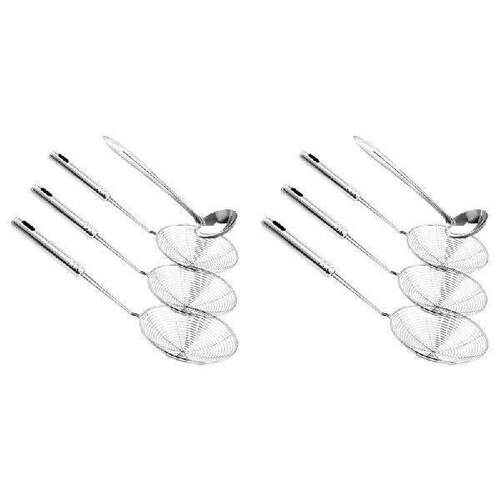 【Rushed】Skimmer Spoon, 8 Pack Stainless Steel Spider