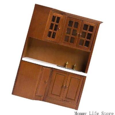 Realistic Miniature Kitchen Cabinet 1/12 Dollhouses