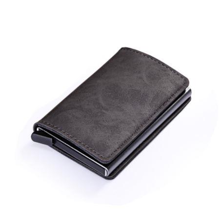 Uminium Alloy Leather Cards Case Wallet Slim Coin Purse 钱包