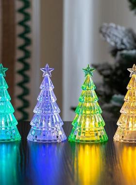 Christmas decorations mini-crystal Christmas tree desktops w
