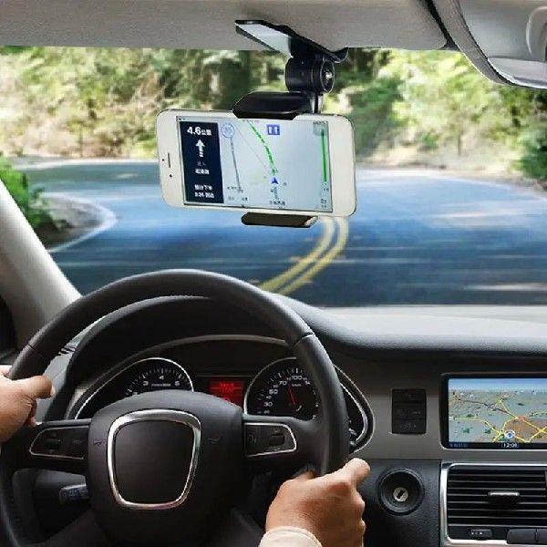 Visor Phone Holder For Car Phone Mount With Crocodile Teeth
