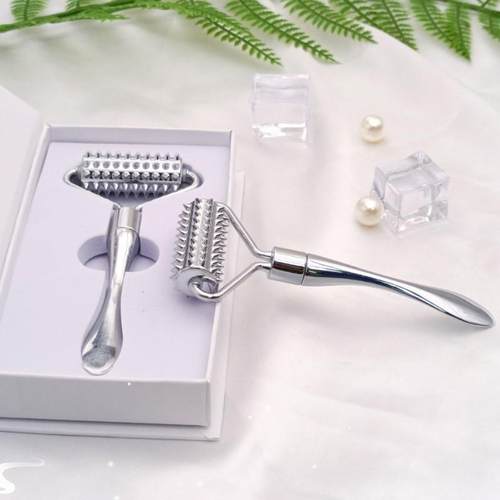 Stainless steel pointed roller spatula massage ball stone fa